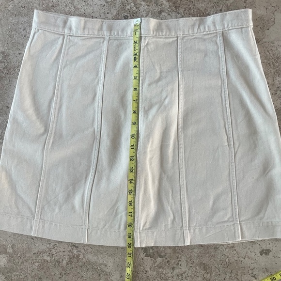 Banana Republic BUTTON-FRONT TWILL MINI SKIRT SZ 16 - Picture 7 of 7